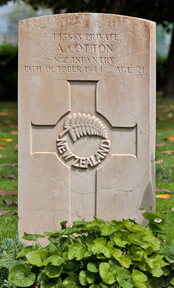 Private Andrew Cotton - Cesena War Cemetery