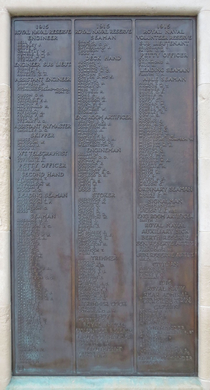 Panel 10 - Portsmouth Naval Memorial
