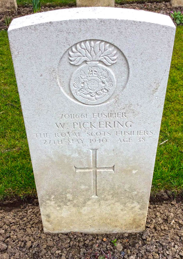 Fusilier William Pickering - Bus House Cemetery