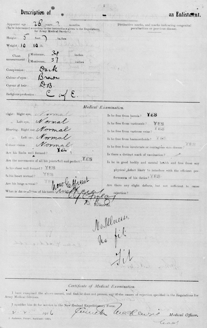 Private John Caldwell Attestation Page 2