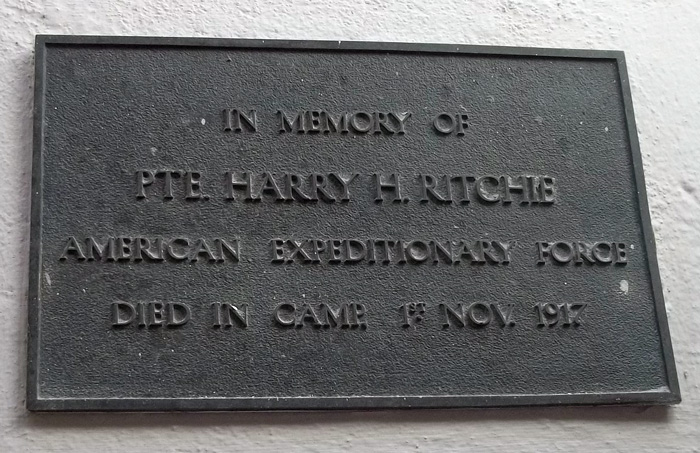  Private Henry Hanna Ritchie - 1st Presbyterian Church, Magherafelt