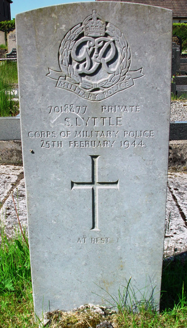 Private Samuel Lyttle - Raloo Presbyterian Church New Cemetery