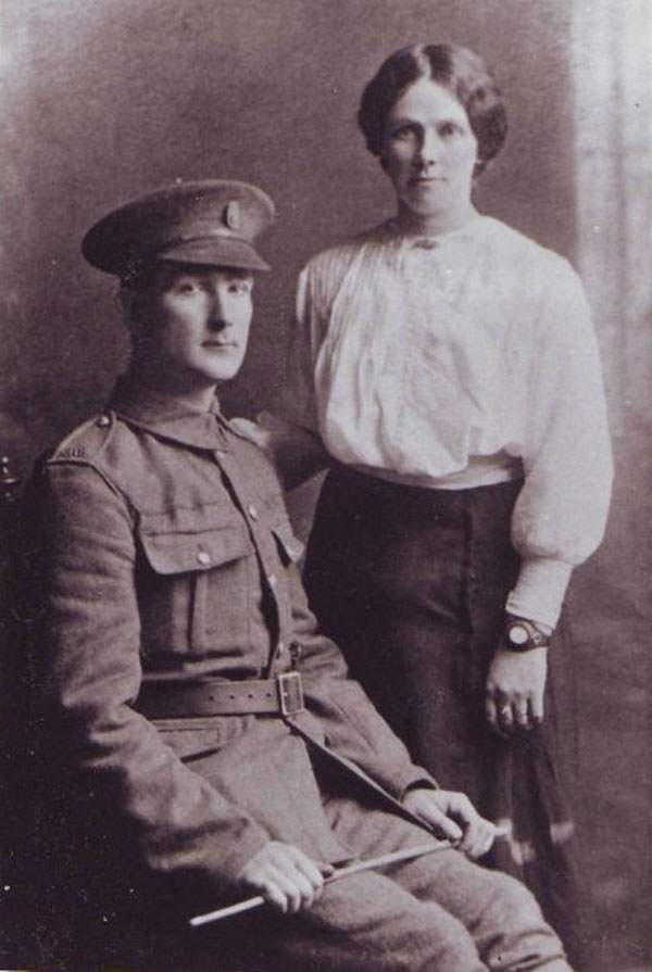 Private Samuel Lyttle with his wife